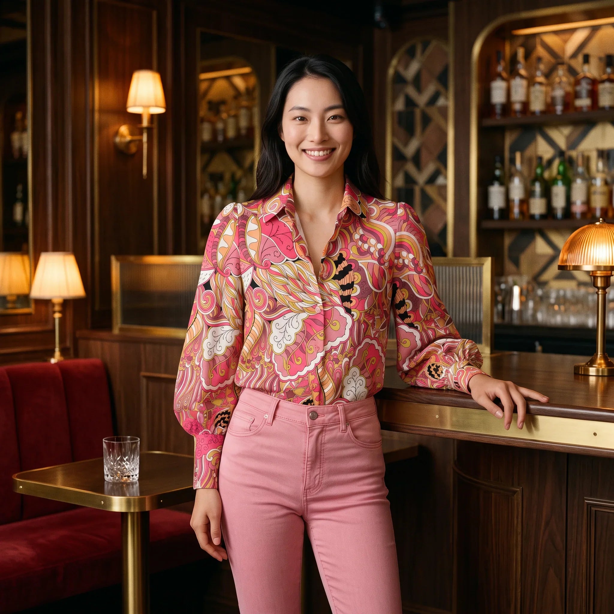 Nami Button Down Puff Sleeve Blouse