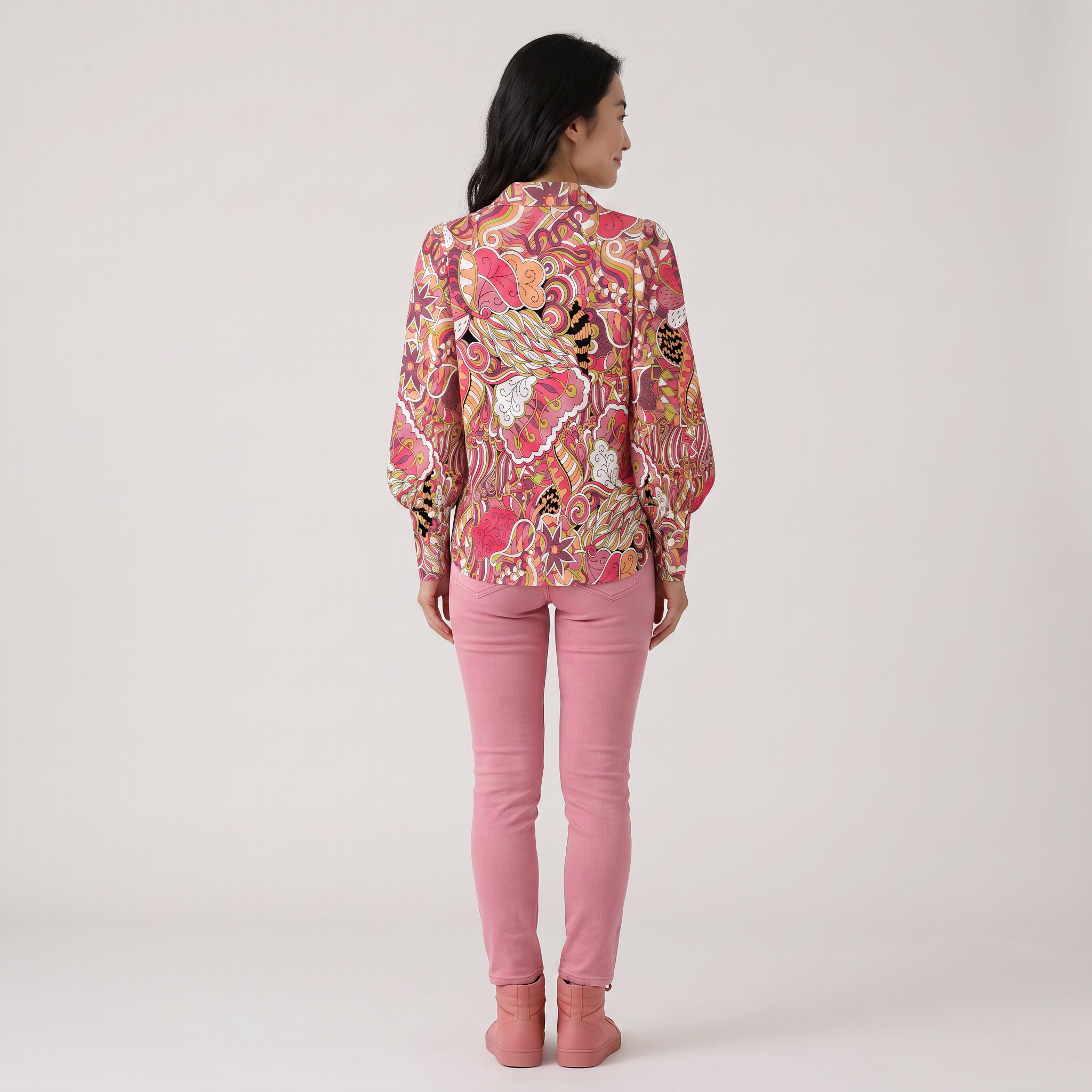 Nami Button Down Puff Sleeve Blouse