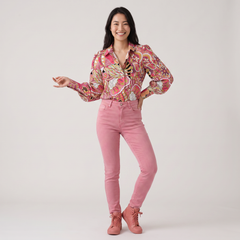Nami Button Down Puff Sleeve Blouse