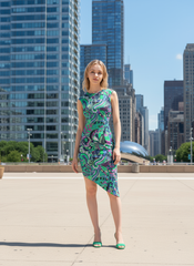 Nela Asymmetrical Midi Dress