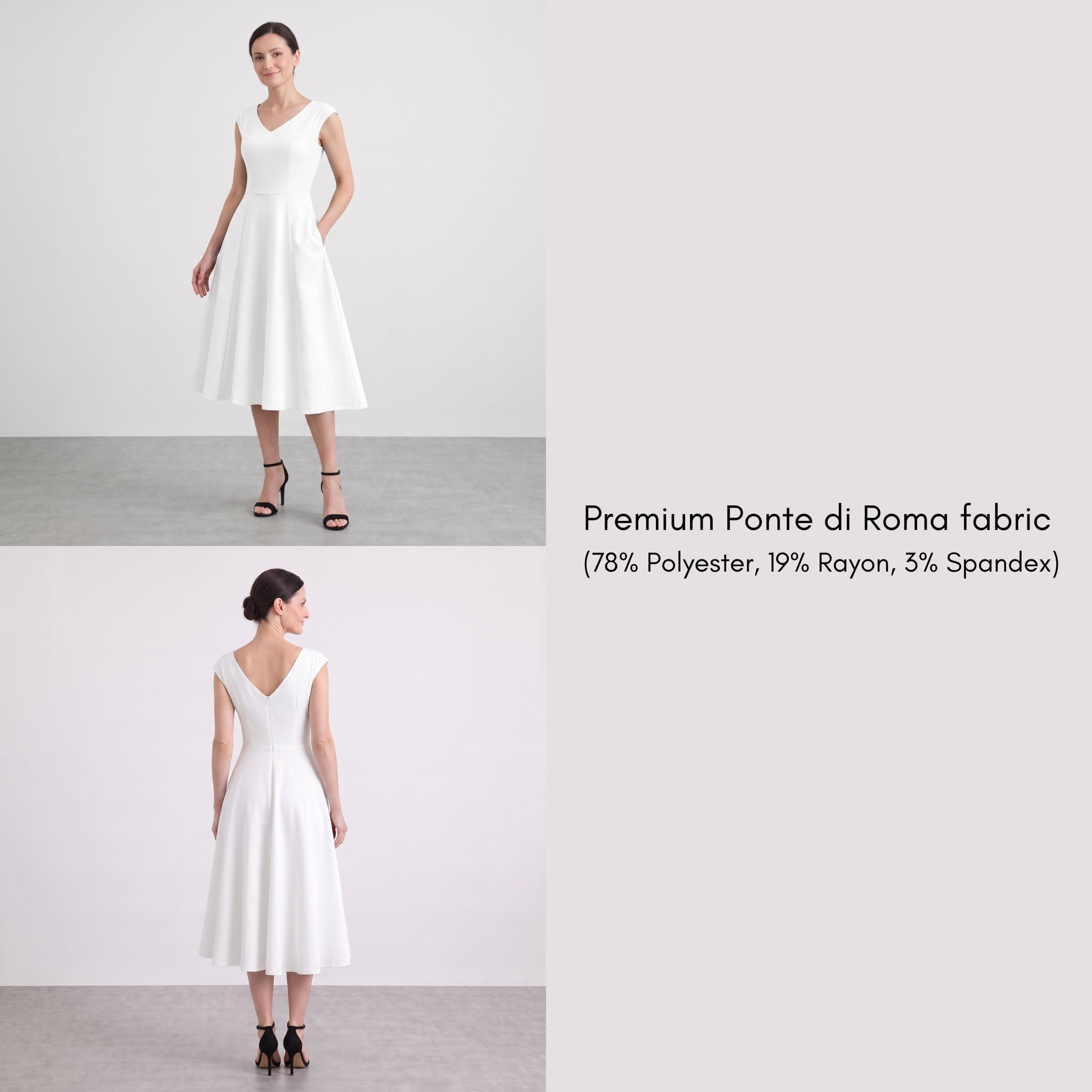 Nela Fit-and-Flare Midi Dress