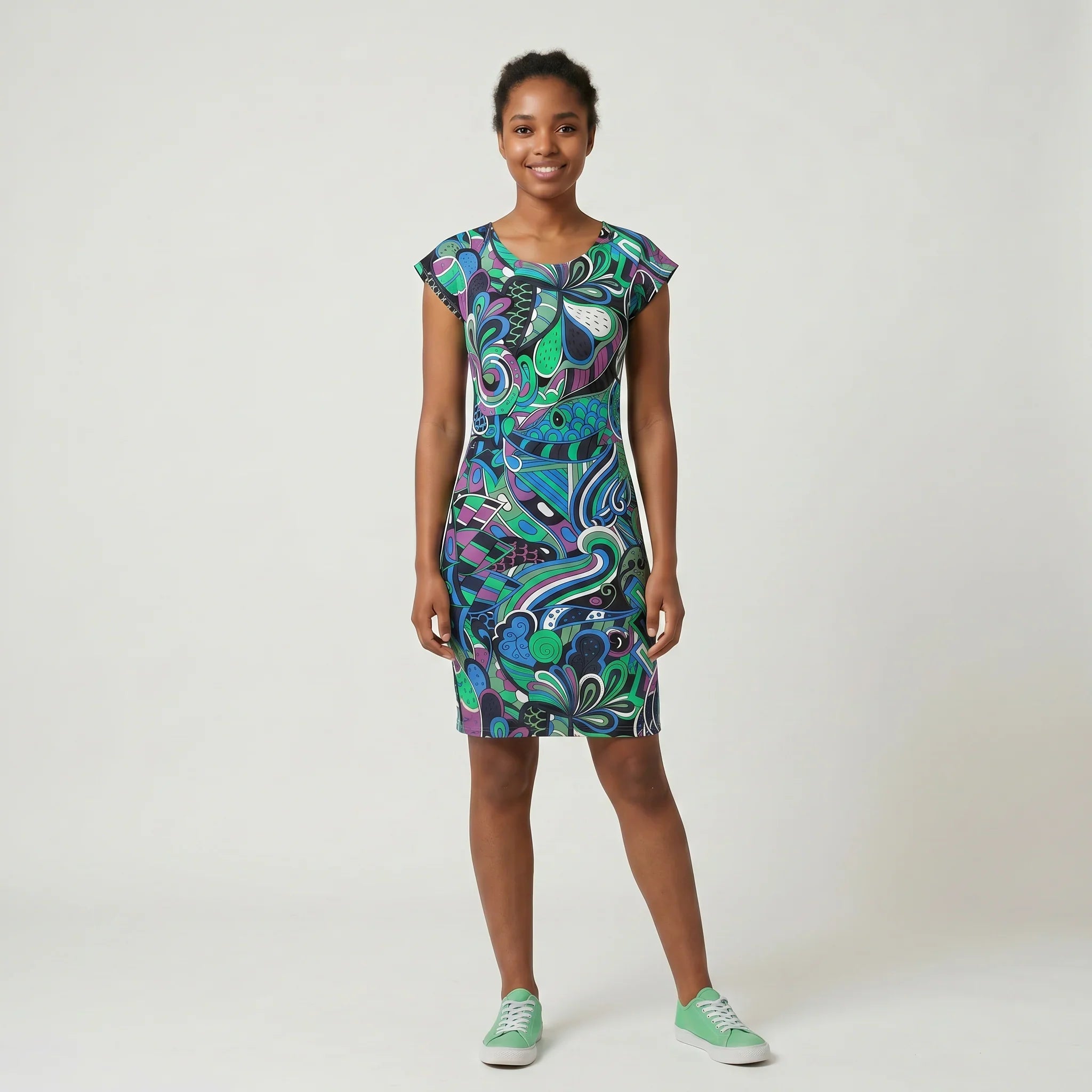 Nela Stretch Tee Mini Dress