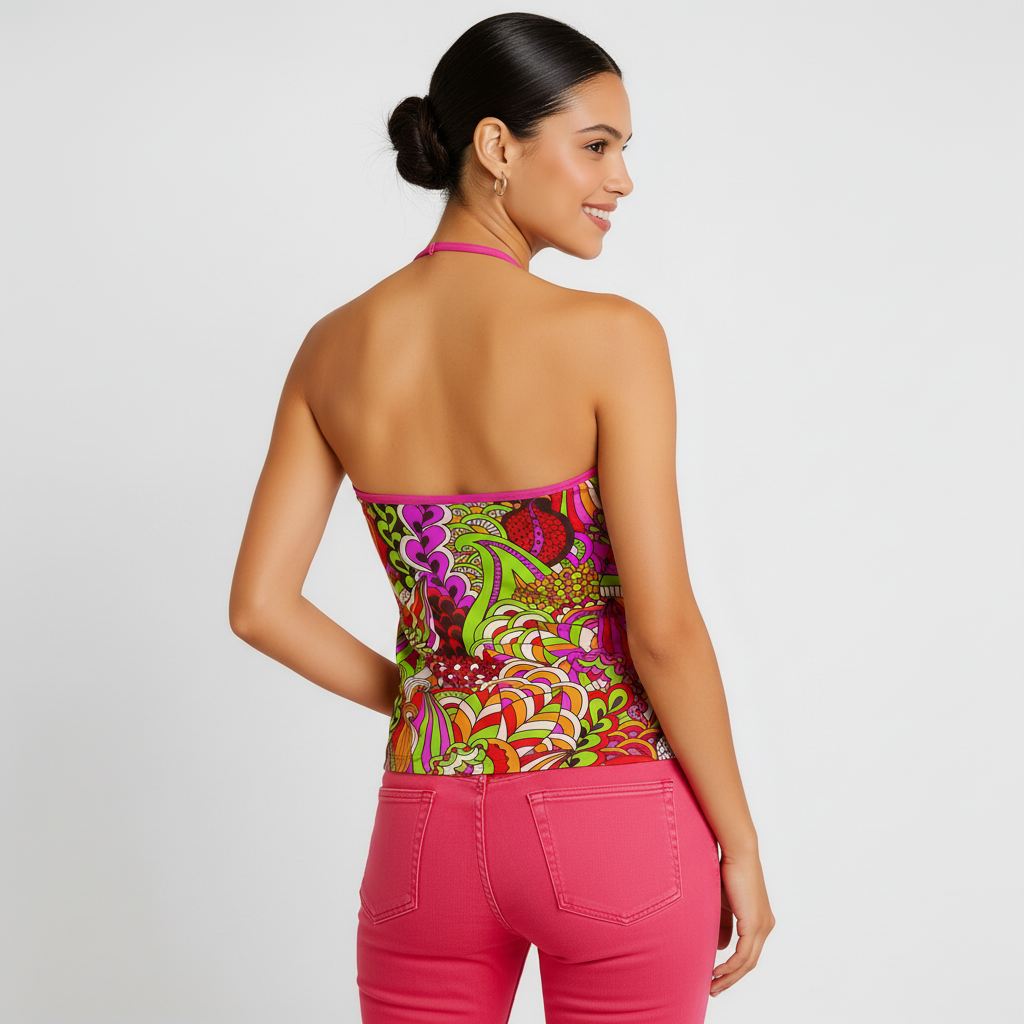 Onei Halter V-neck Cami Top