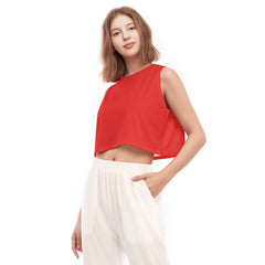 Opula Red Cropped Tank Top