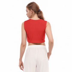 Opula Red Cropped Tank Top