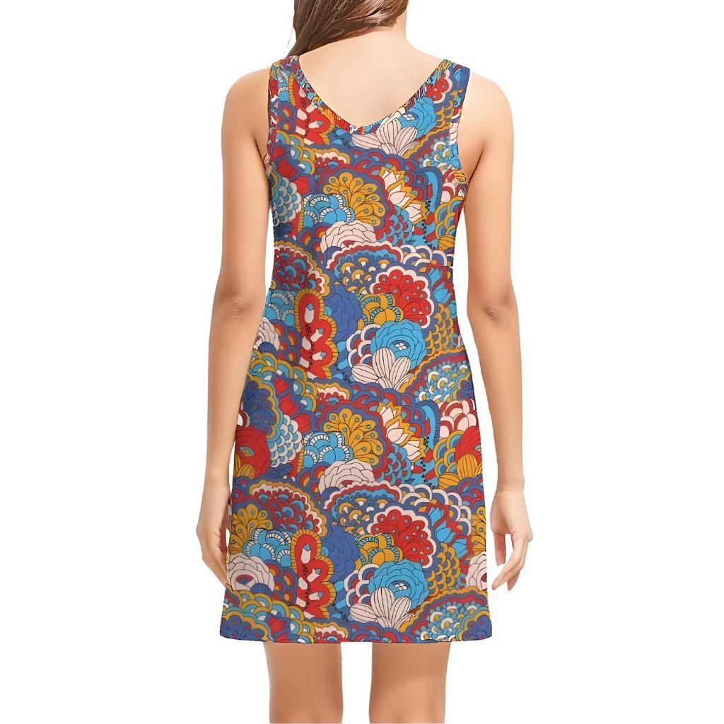 Opula Rib Knit V Neck Tank Dress - Blissfully Brand