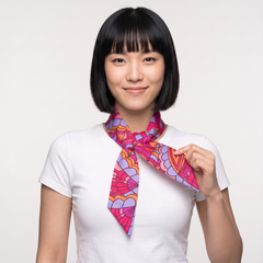 Palai Momme Mulberry Silk Twill Ribbon Scarf