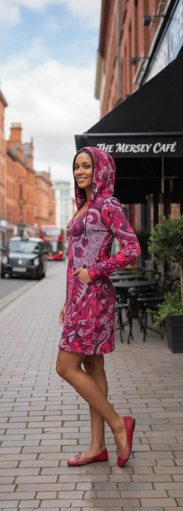 Pena Hoodie Pocket Dress