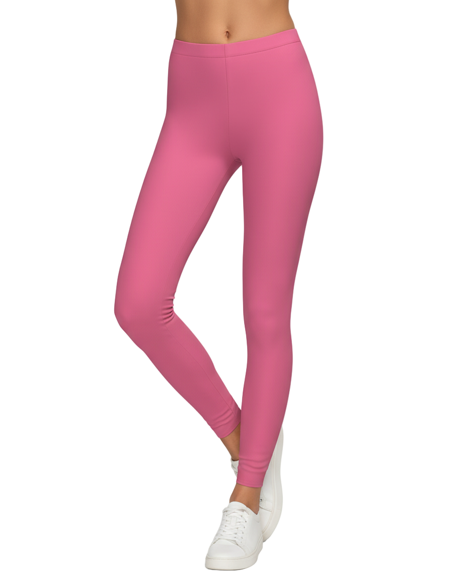 Froly Pink high rise leggings from Perl Color Series, made with Luxeform Performance Knit, coordinating with Perl print pieces - Activwear - Yoga - Casual - Blissfully Brand