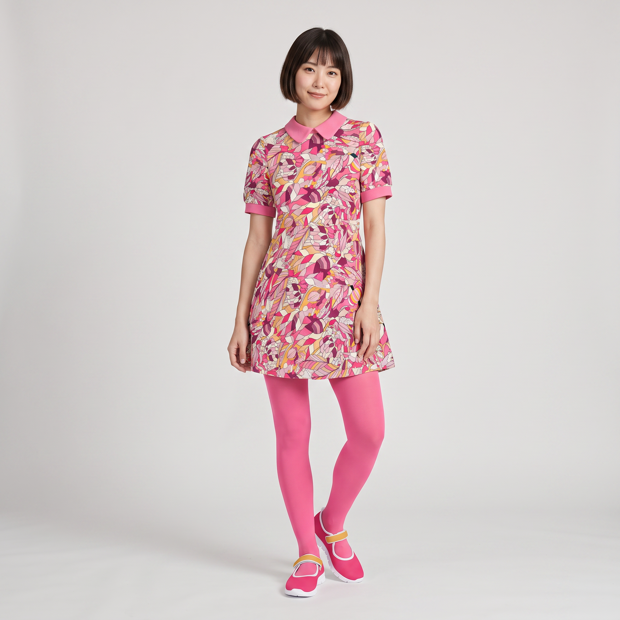 Perl Pink Stretch Tights