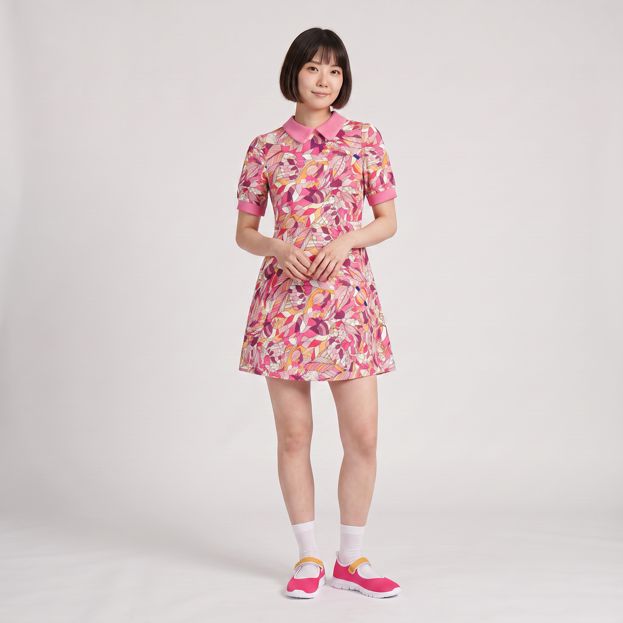 Perl Red Lightweight Mesh Mary Janes