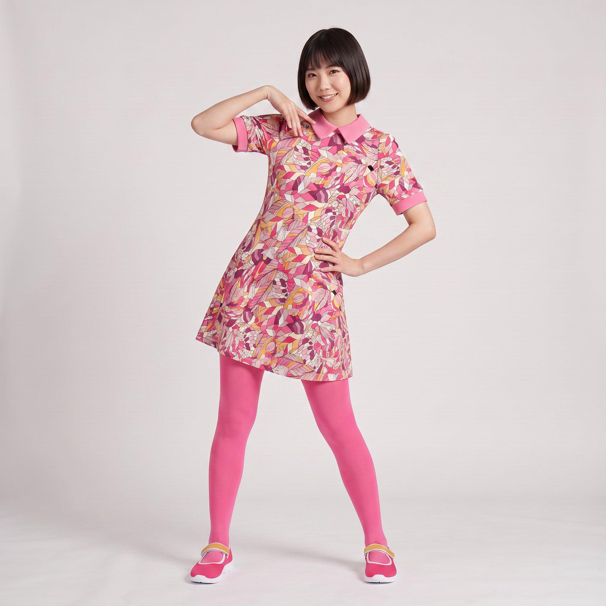 Perl Pink Stretch Tights