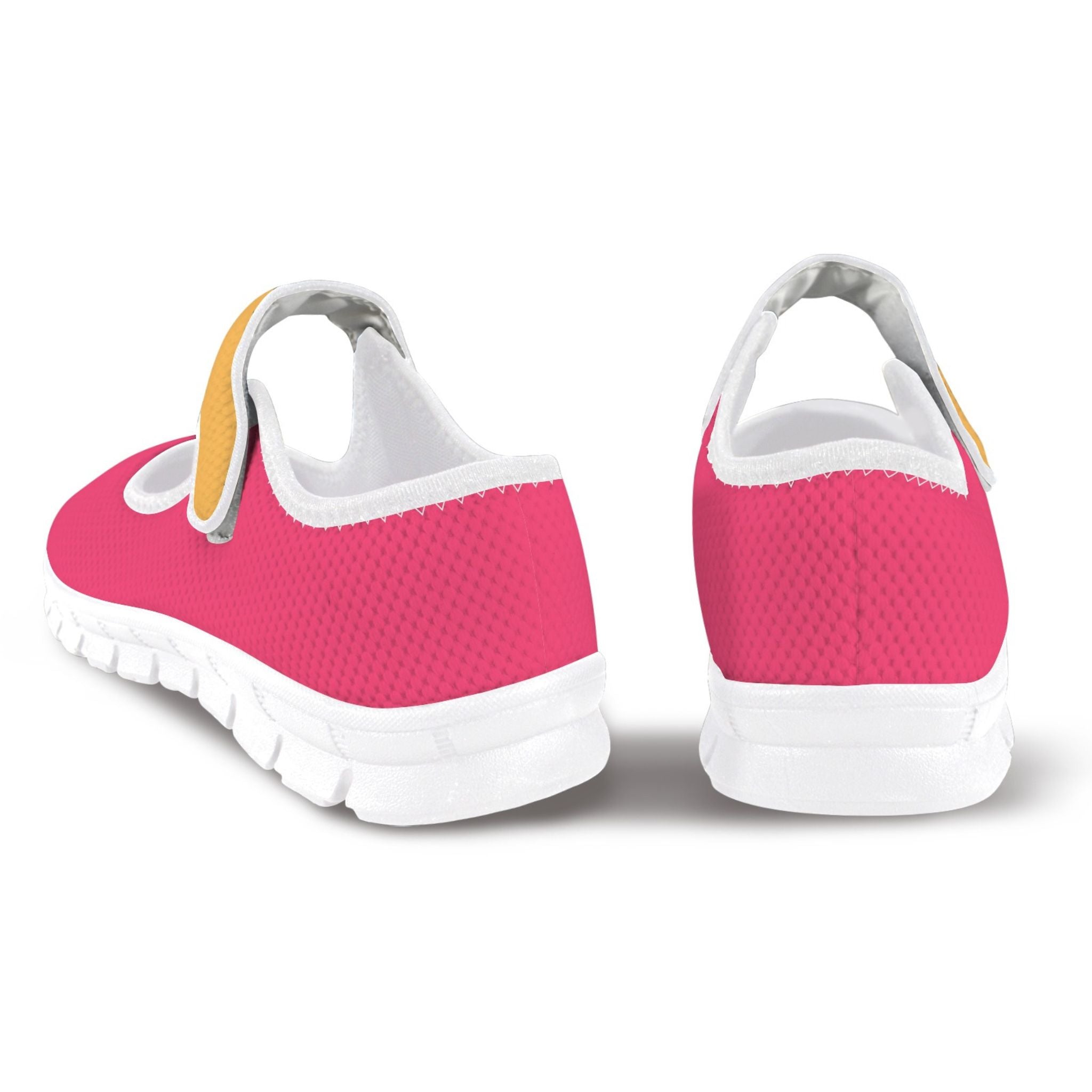 Perl Red Lightweight Mesh Mary Janes