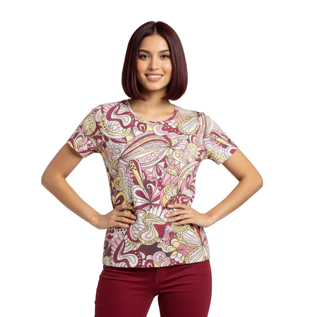 Piki Fitted Crew Neck Tee