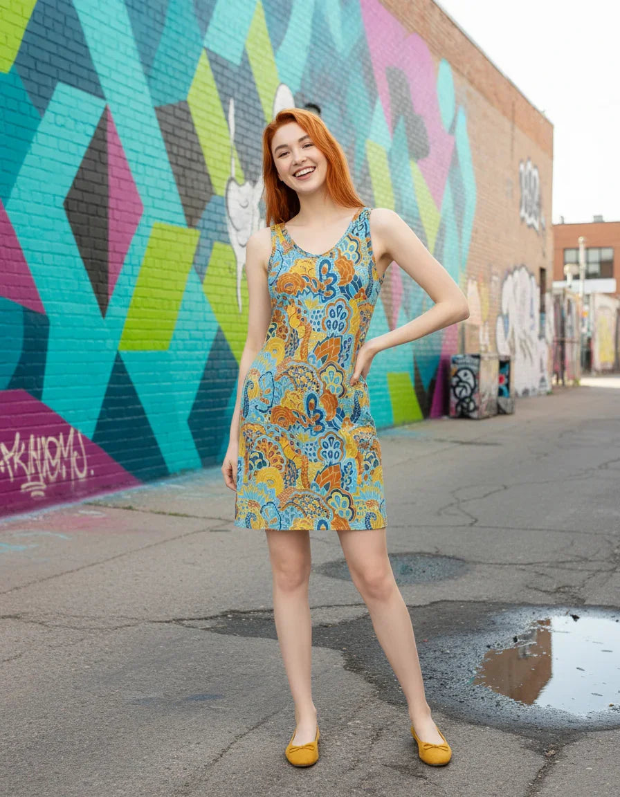 Pinsa Rib Knit V-Neck Dress