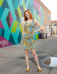 Pinsa Rib Knit V-Neck Dress