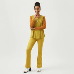 Pinsa Babydoll Long Sleeve Top