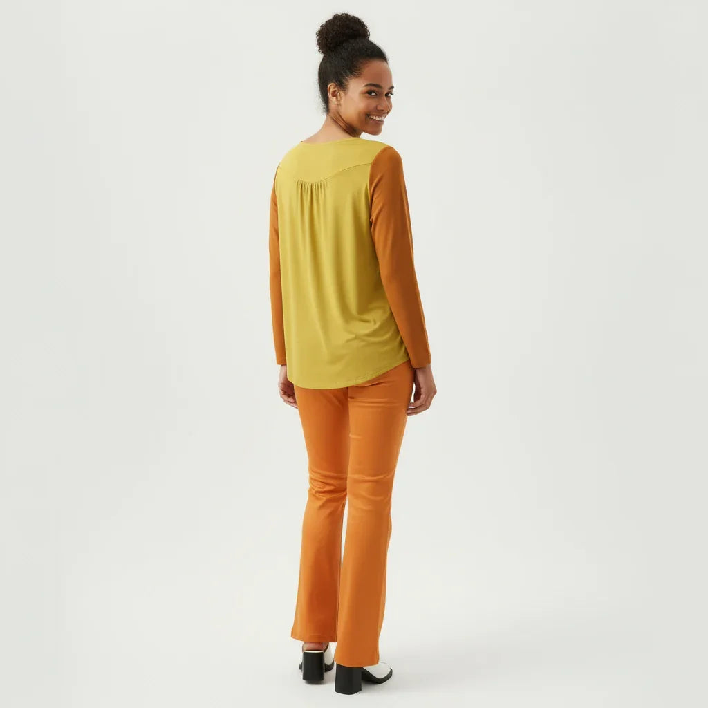 Pinsa Babydoll Long Sleeve Top