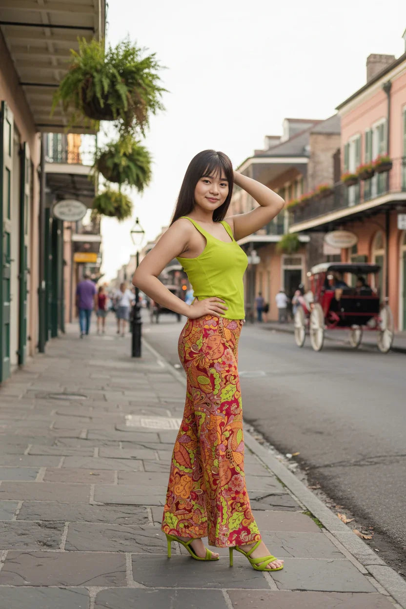 Popsica High Waist Palazzo Pants