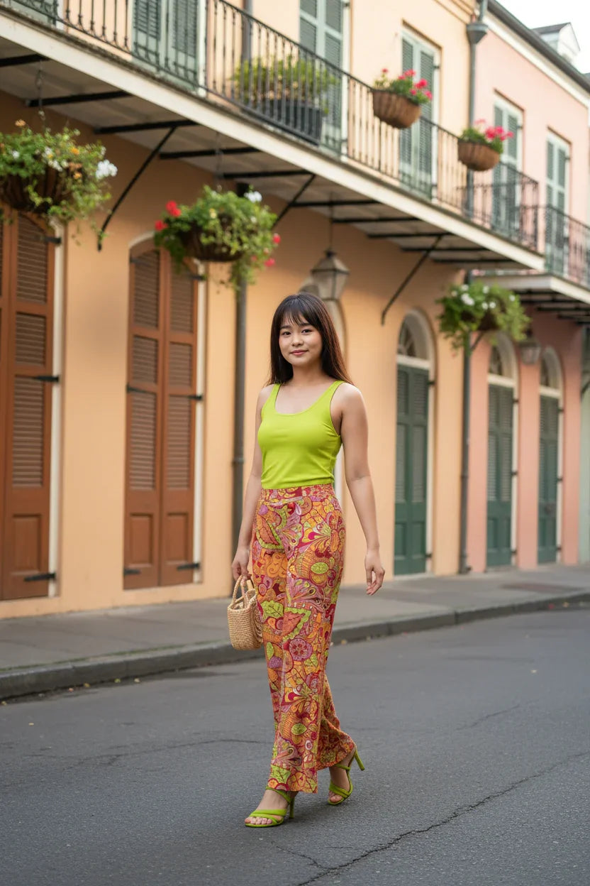 Popsica High Waist Palazzo Pants