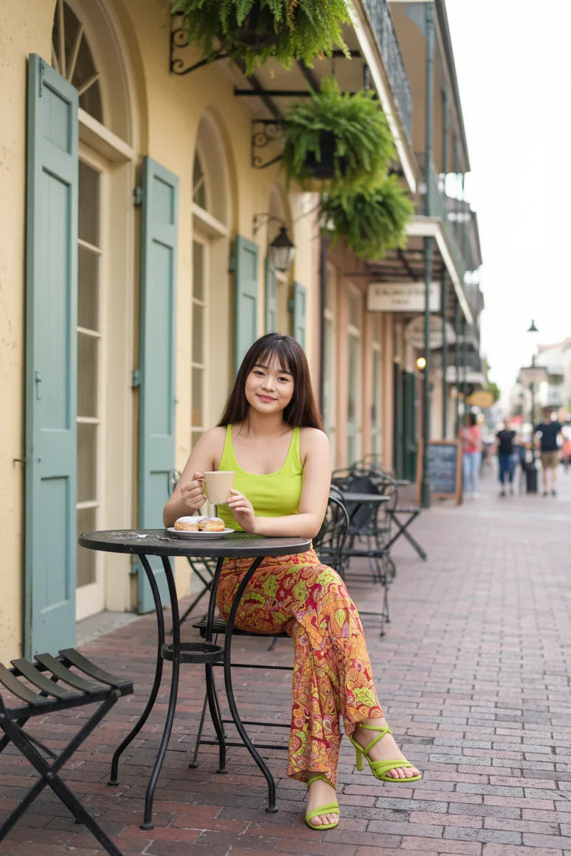 Popsica High Waist Palazzo Pants
