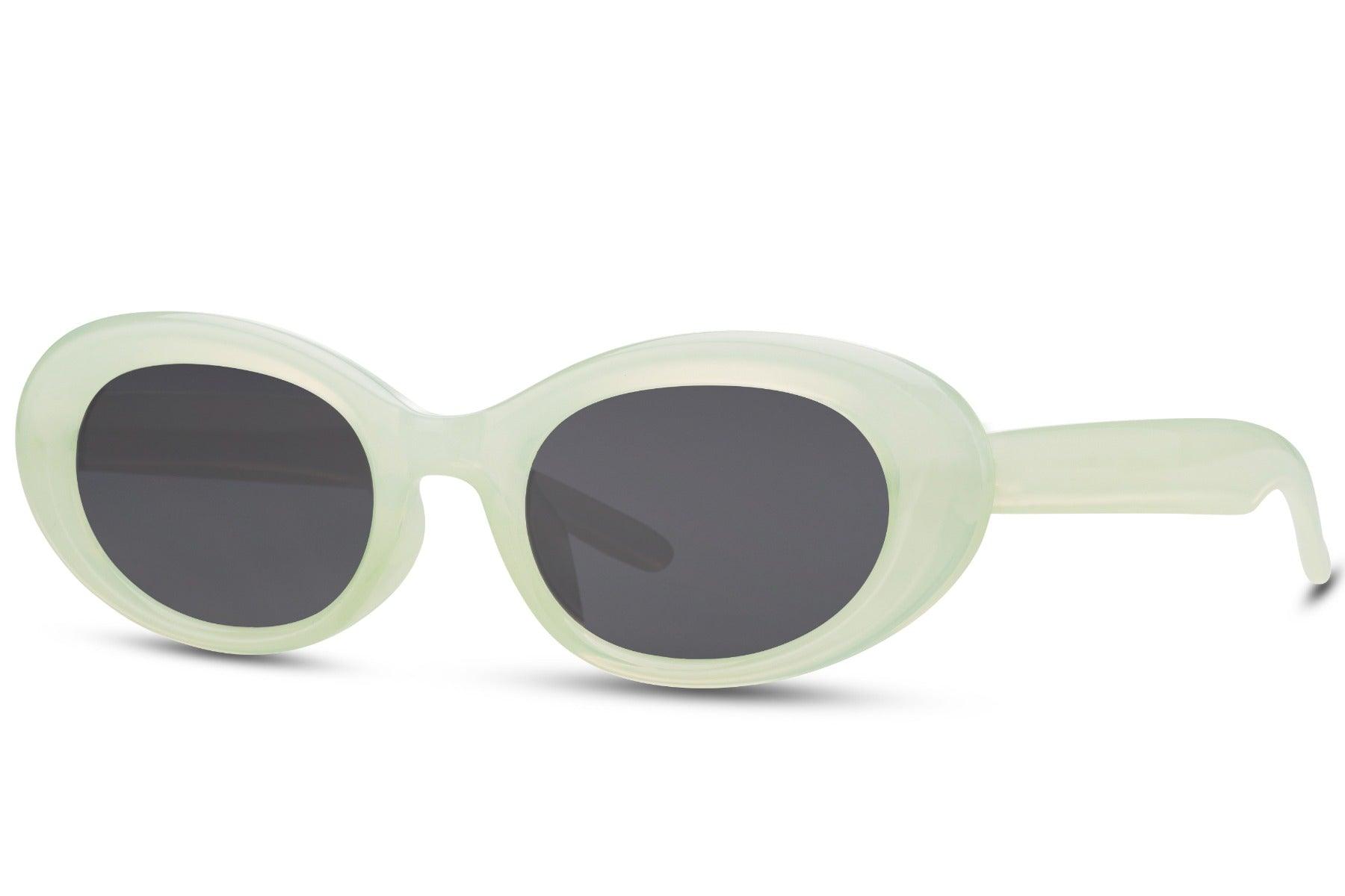 Pulp Melon Green Round Mod Sunglasses - Blissfully Brand - Circle Retro Funky Girly Sleek
