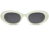 Pulp Melon Green Round Mod Sunglasses - Blissfully Brand  - Circle Retro Funky Girly Oval