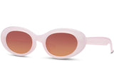 Pulp Pinky Pink Round Mod Sunglasses - Blissfully Brand  - Circle Retro Funky Girly Oval
