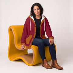 Renai Color Block Ribbed Knit Hooded Coatigan