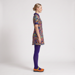 Rinas A-Line Peter Pan Collar Mini Dress