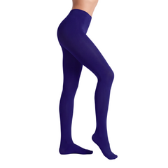 Woman wearing Rinas Solid Series Tolopea Dark Violet tights High Waist - Blissfully Brand