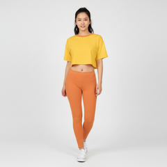 Safrana Series Orange Everyday Leggings