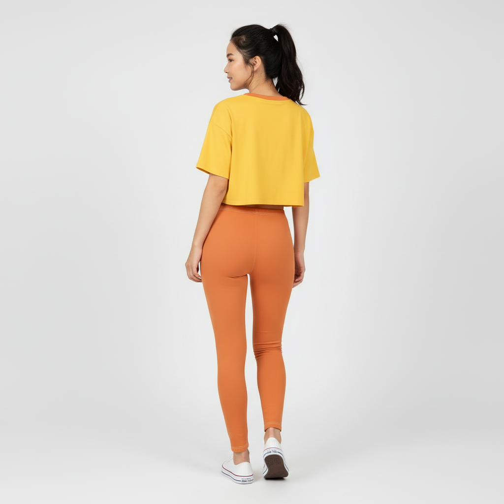 Safrana Series Orange Everyday Leggings