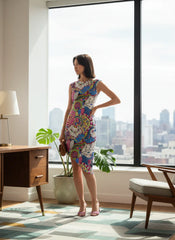 Sechia Asymmetrical Midi Dress