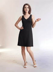 Sechia V-neck Sleeveless Reversible Dress