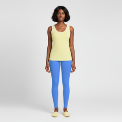 Sechia Yellow Scoop Neck Tank Top