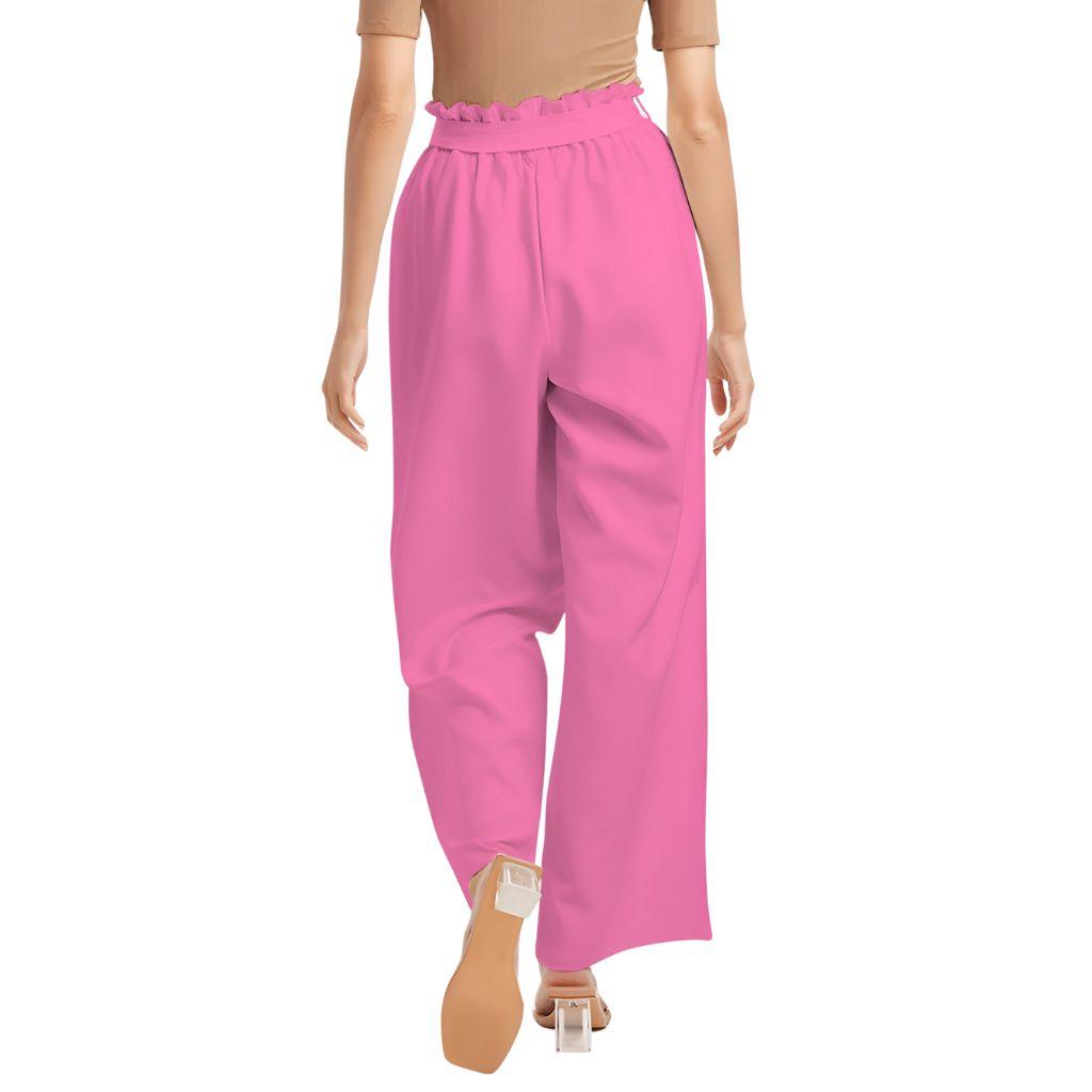 Sechia Hot Pink High-Rise Wide Leg Pants - Blissfully Brand