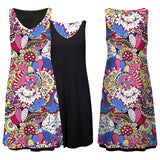 Sechia V-neck Sleeveless Reversible Dress