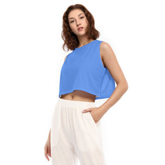 Sechia Blue Cropped Tank Top