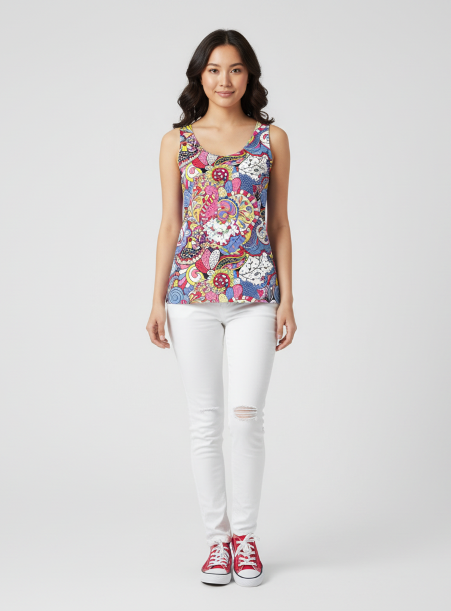 Sechia Round Neck Tank Top