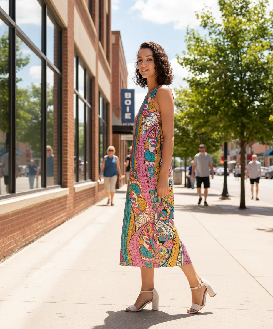 Taki Sleeveless Maxi Dress