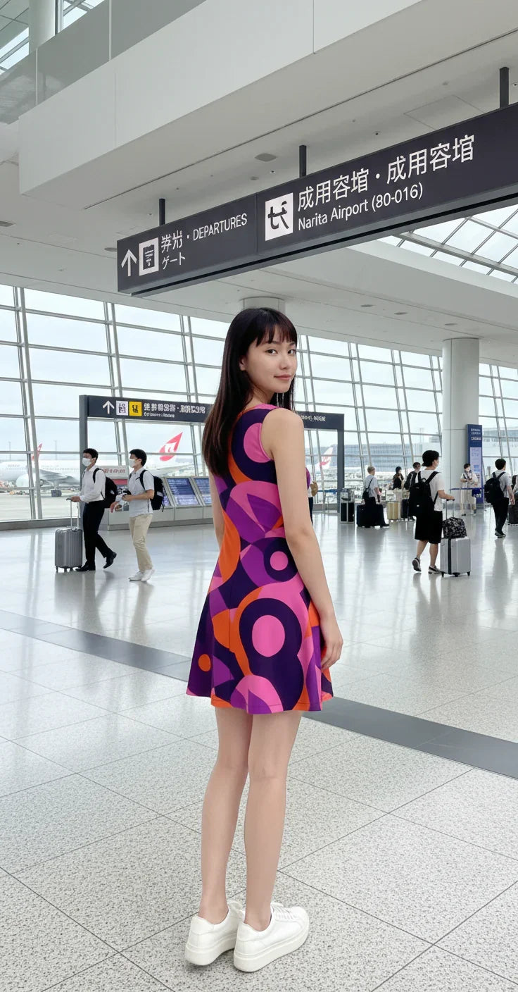 Tokyo Skater Dress - Airline Series