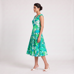 Umibe Fit-and-Flare Midi Dress