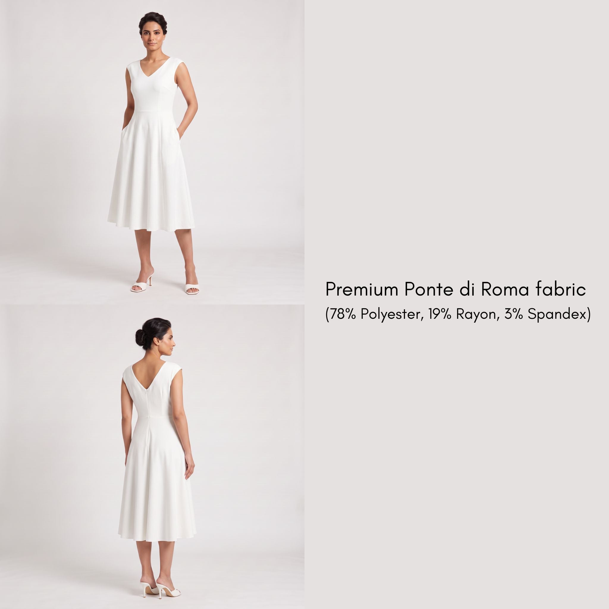Umibe Fit-and-Flare Midi Dress