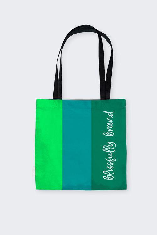 Umibe Color Block Large Canvas Tote Bag - Blissfully Brand