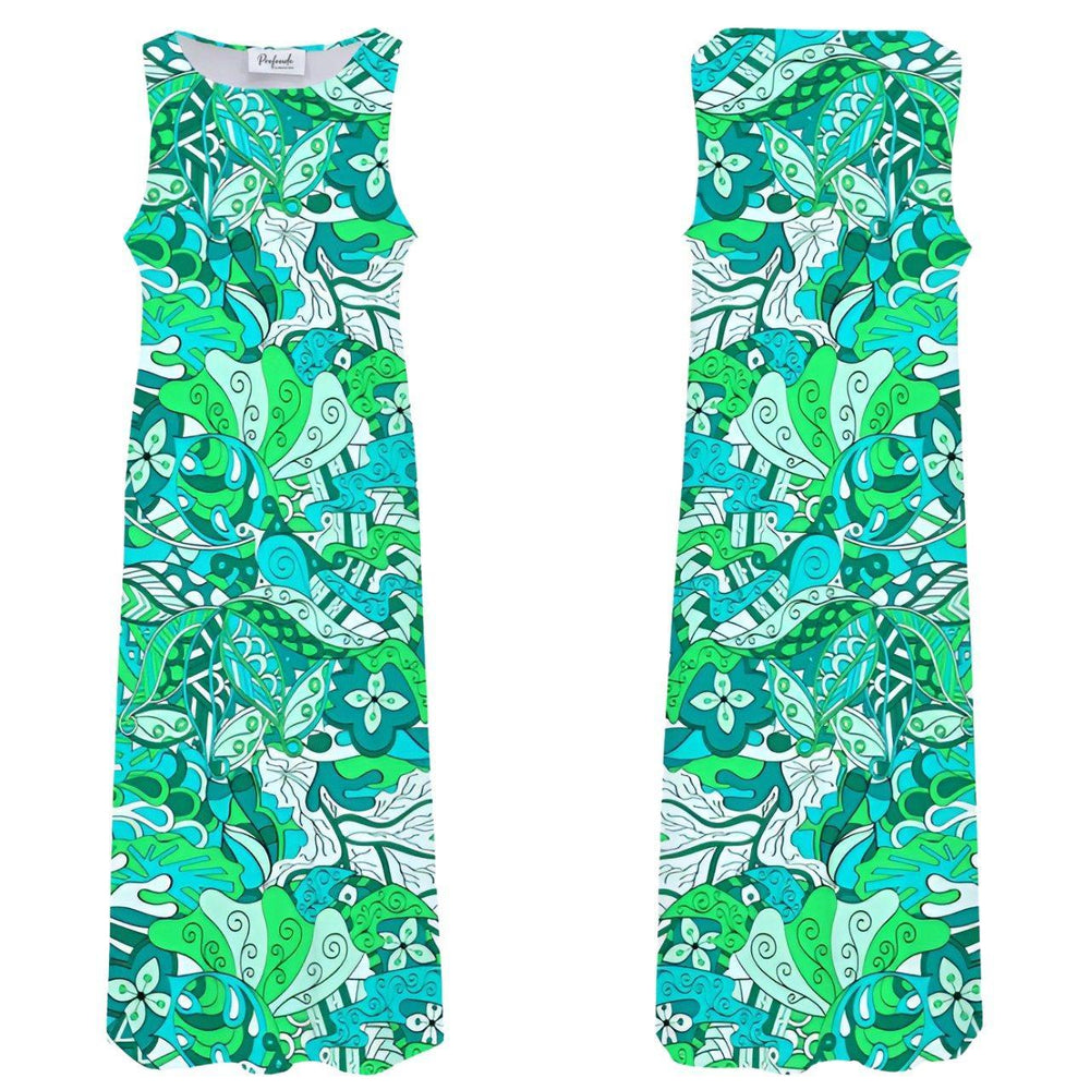 Umibe Sleeveless Maxi Dress - Blissfully Brand