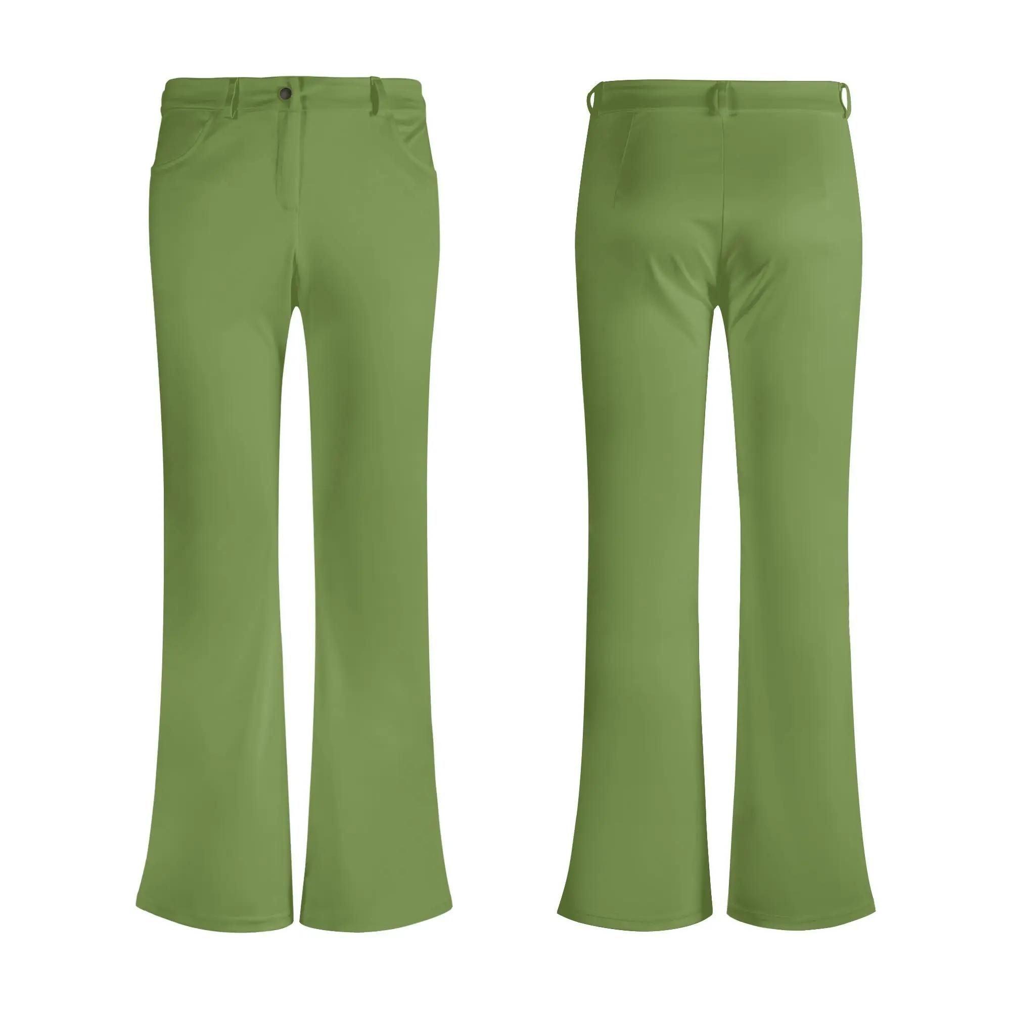 Wanda Green Flare Pants