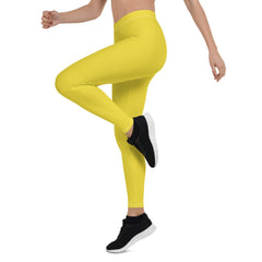 Inela Dream Yellow Mid-Rise Leggings - Blissfully Brand