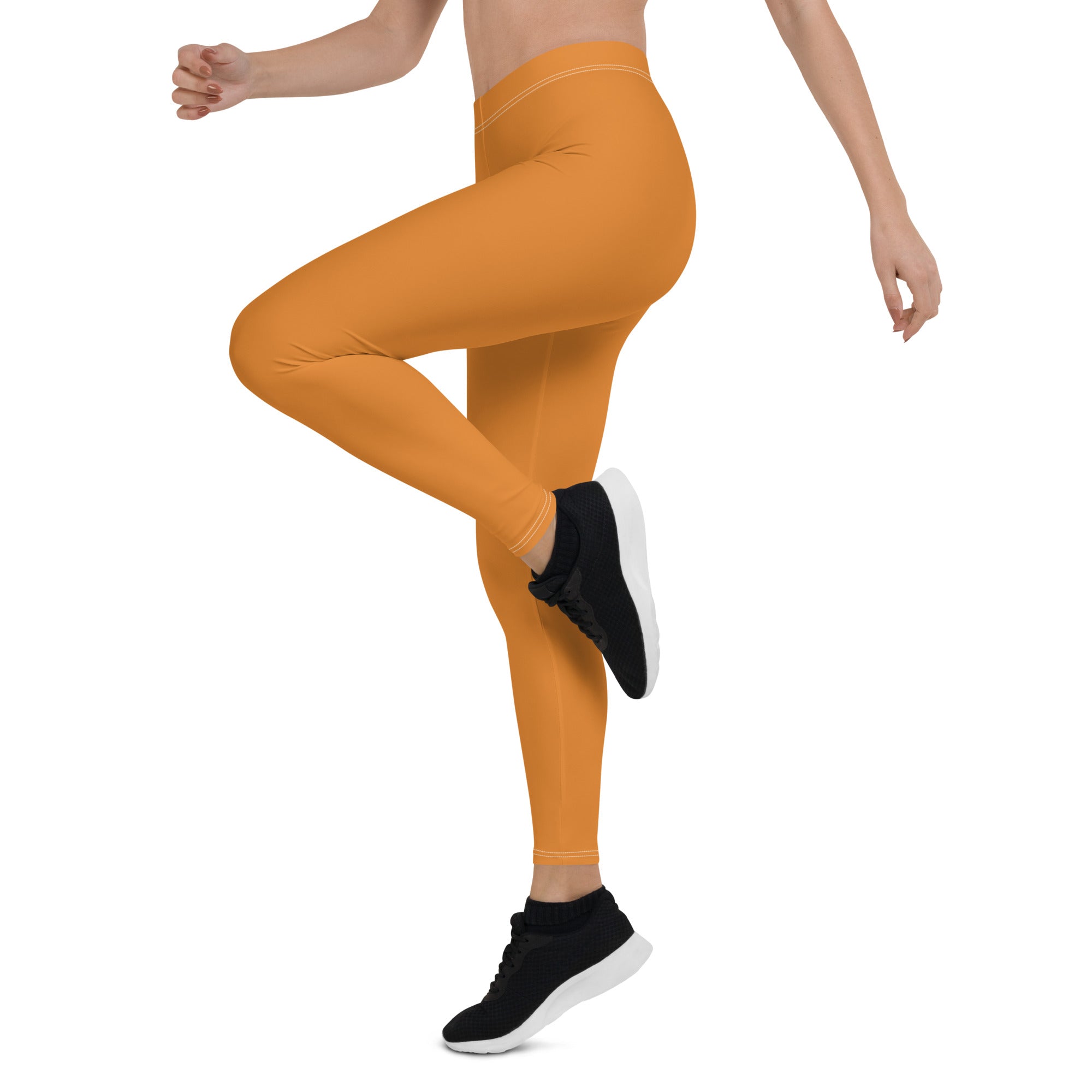 Pinsa Orange Mid-Rise Leggings