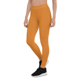 Pinsa Orange Mid-Rise Leggings